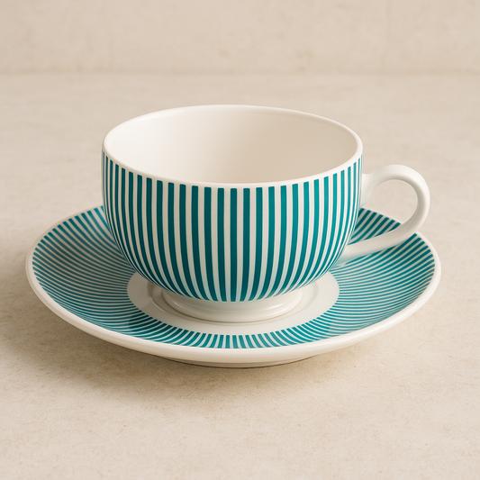 Jogo de Xícaras de Porcelana Acqua Chá 160ml 12 Peças