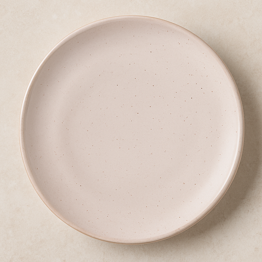 Prato Raso de Cerâmica Daily Snow Branco 25 cm