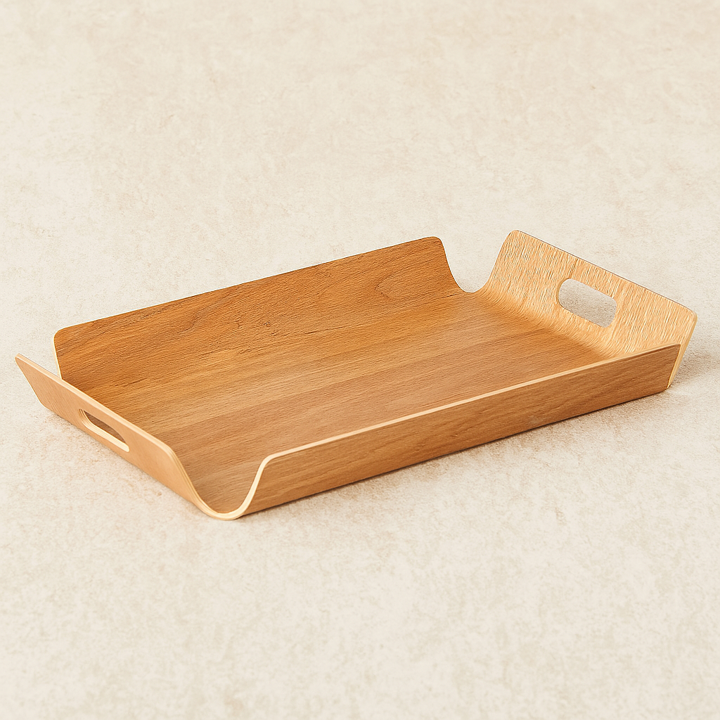 Bandeja de Bambu com Alça 44x33x04 cm