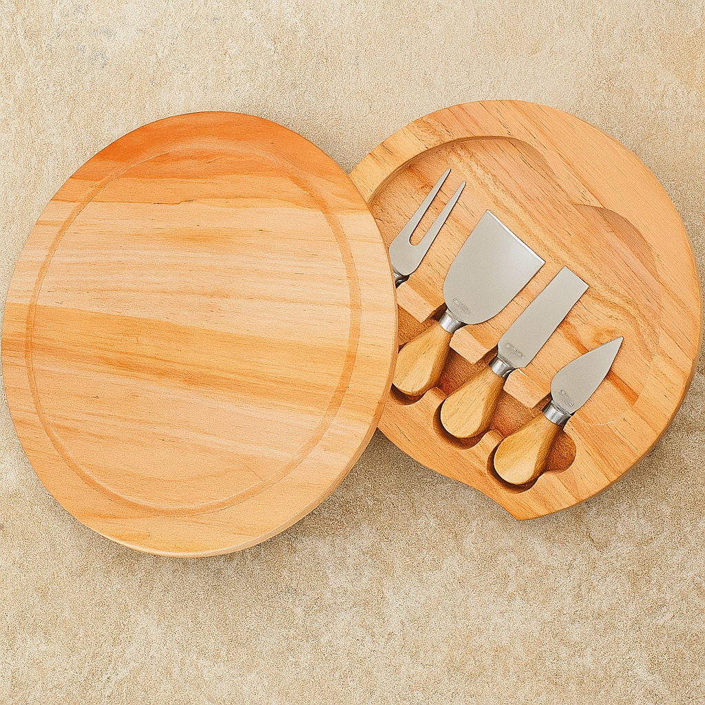 Kit Utensílios de Inox para Queijo 5 Peças