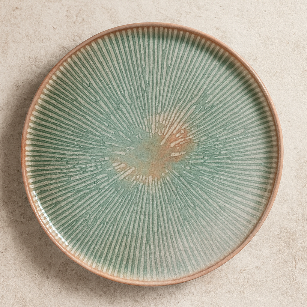 Prato de Cerâmica Raso Bio Evergreen 27,5 cm