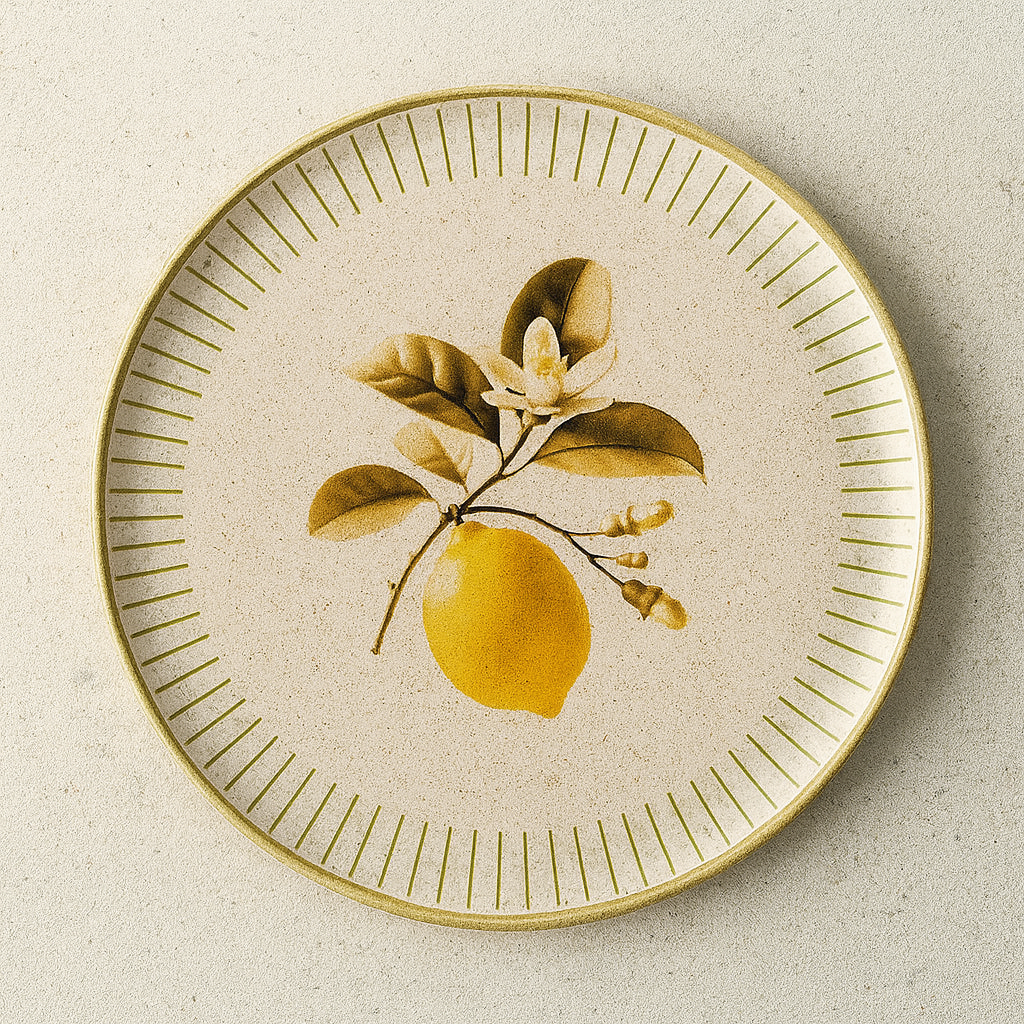 Prato de Cerâmica Raso Bio Lemon 28 cm