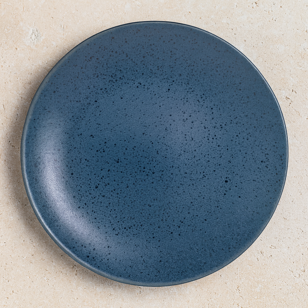 Prato de Cerâmica Raso Mist Azul Matte 27 cm
