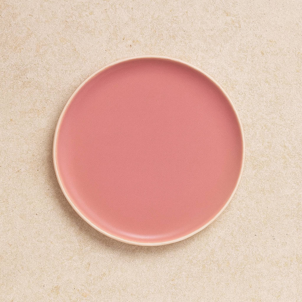 Prato de Cerâmica Raso Vivant Rose 26 cm