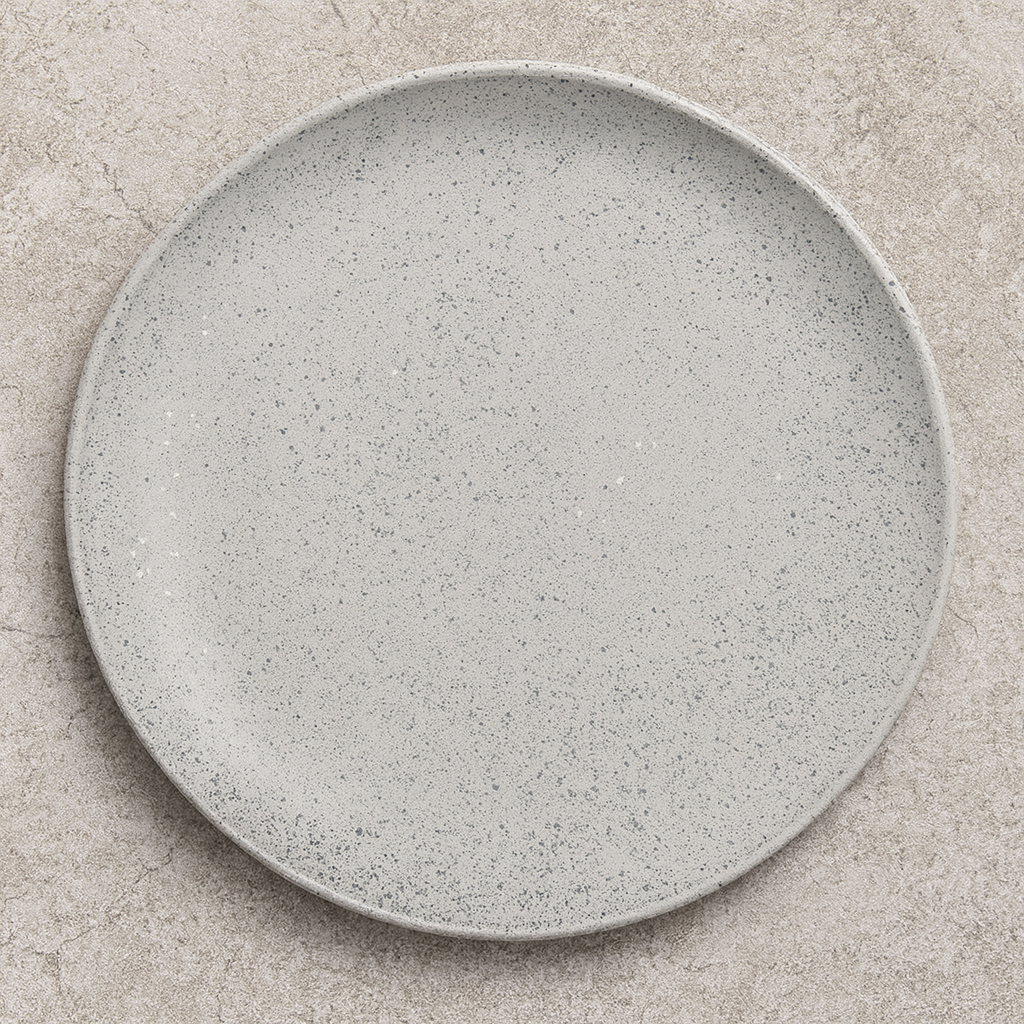 Prato de cerâmica raso Blissful Birth Azul 27 cm