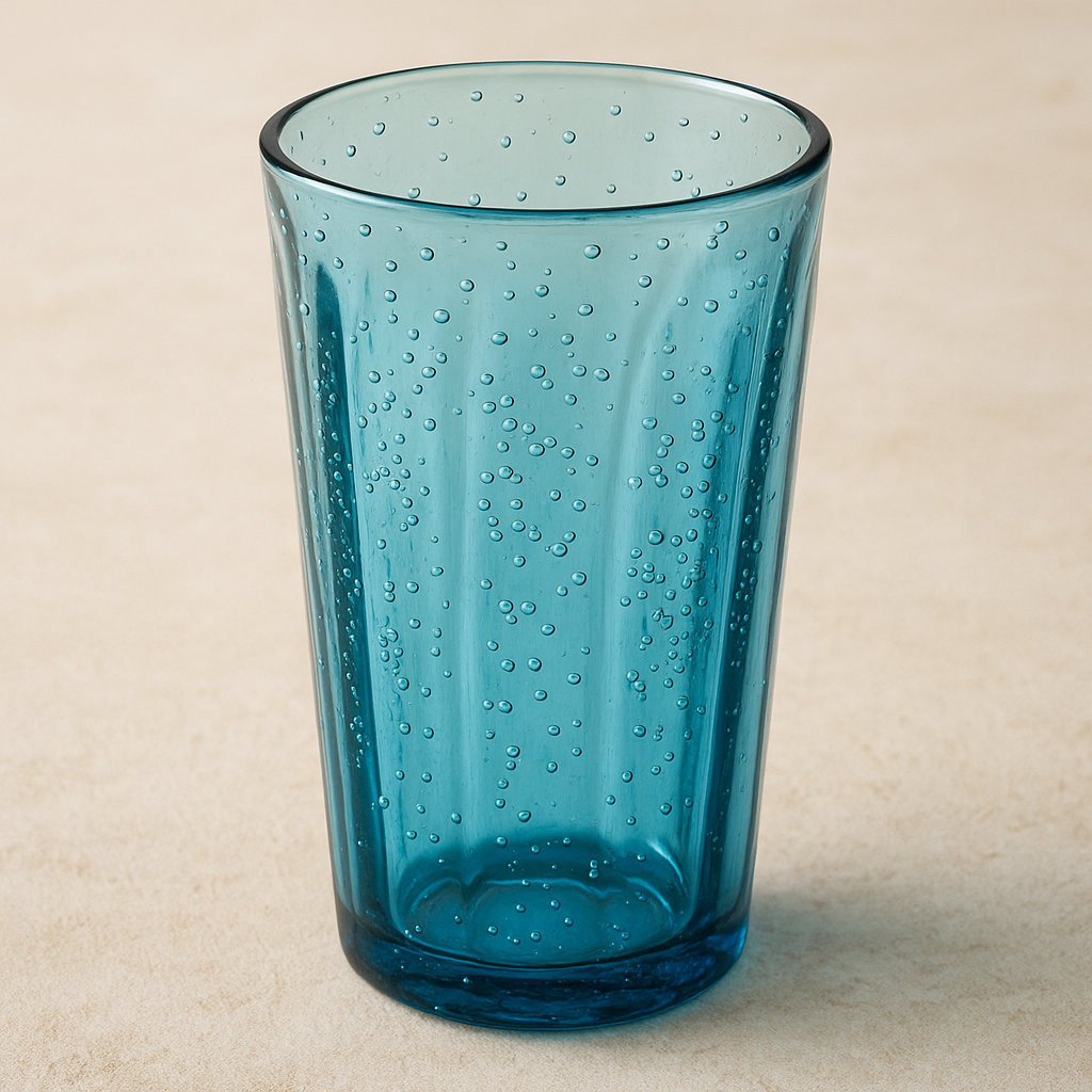 Copo Acrílico com Bolhas Azul 590ml