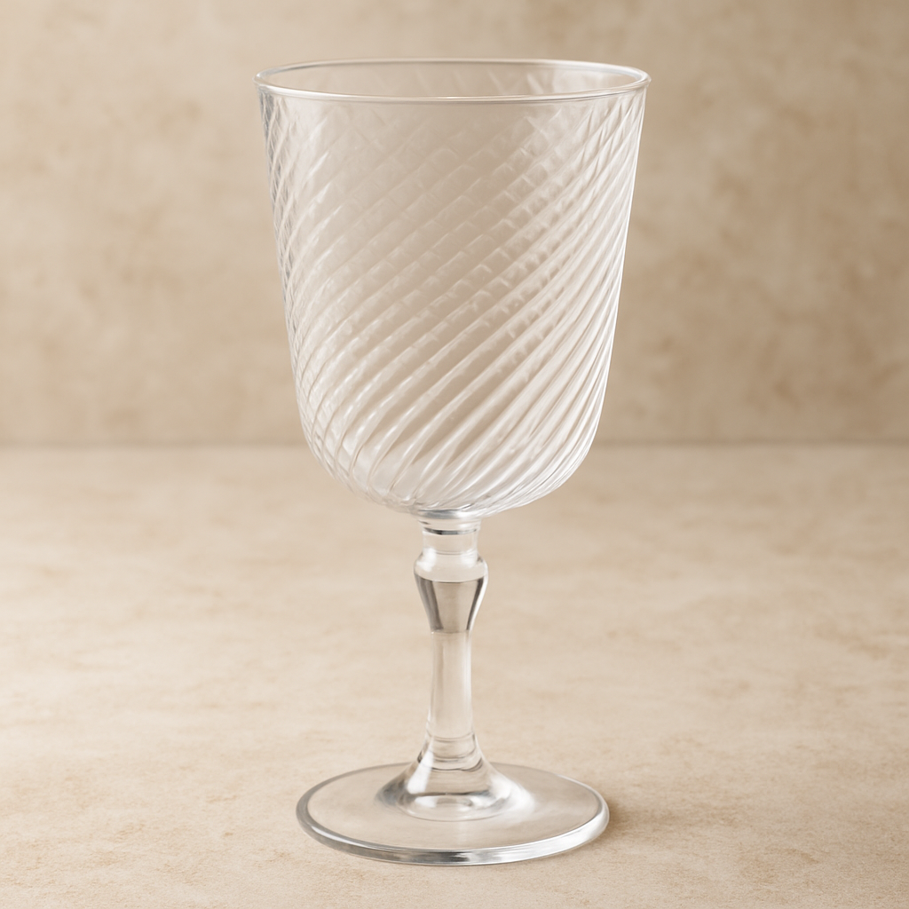 Taça de Acrílico Aspiral 460 ml - Elegância e Resistência