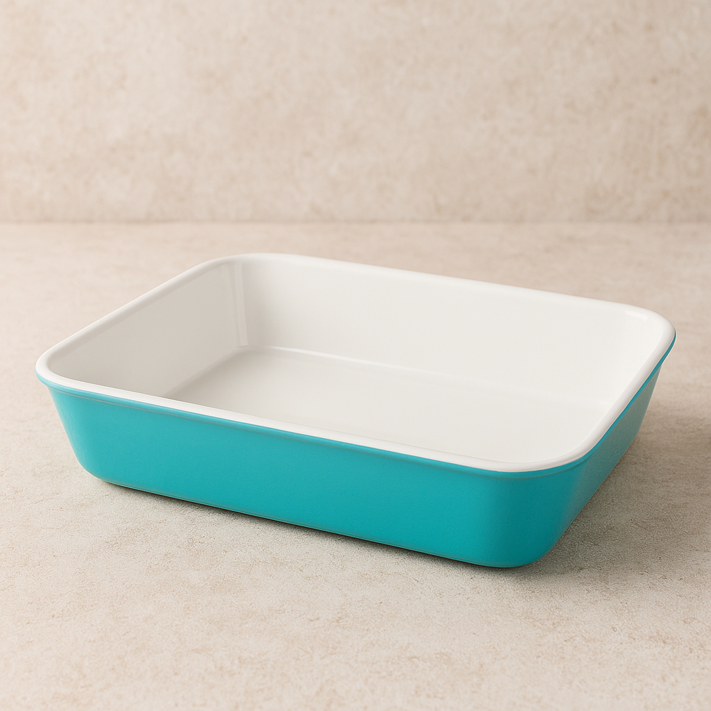 Travessa Refratária Pequena Bake Water Blue