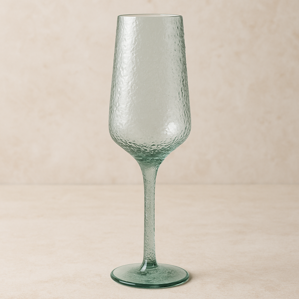 Taça Acrílica Verde para Champanhe 250 ml