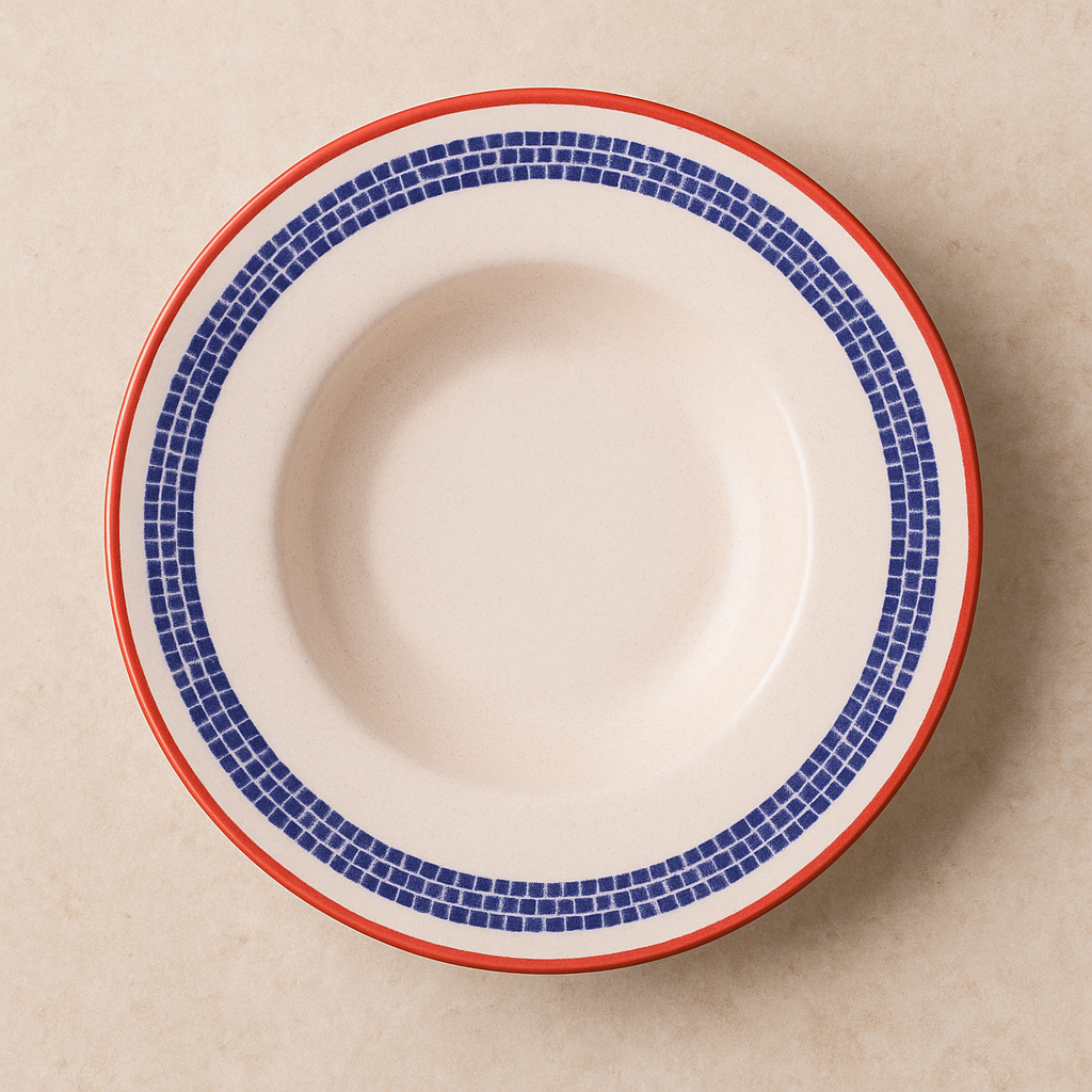 Prato de Cerâmica para Risoto Village Creme 28 cm