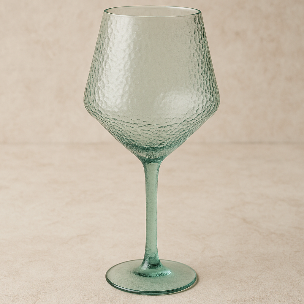 Taça de Acrílico Verde para Vinho 530ml