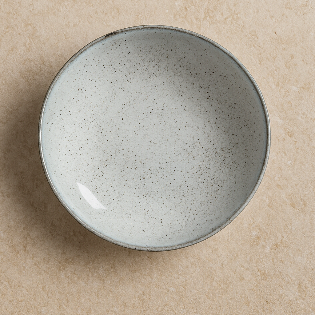 Prato de Cerâmica Fundo Bio Echo Cinza 22,5 cm