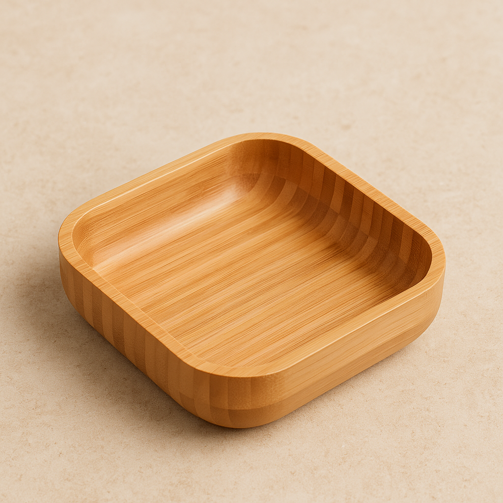 Bowl de Bambu Quadrado - 23x07 cm