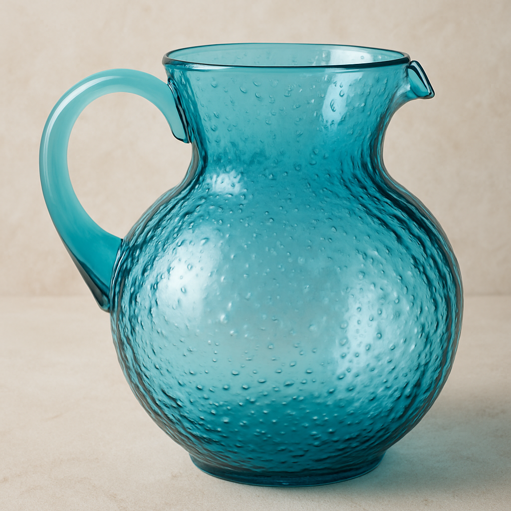 Jarra de Acrílico Bolhas Azul 2,3 Litros