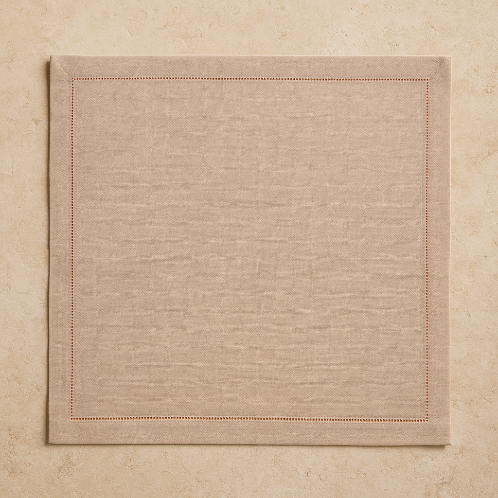 Guardanapo de Algodão Ponto Ajour Coloratta Taupe – 47 cm