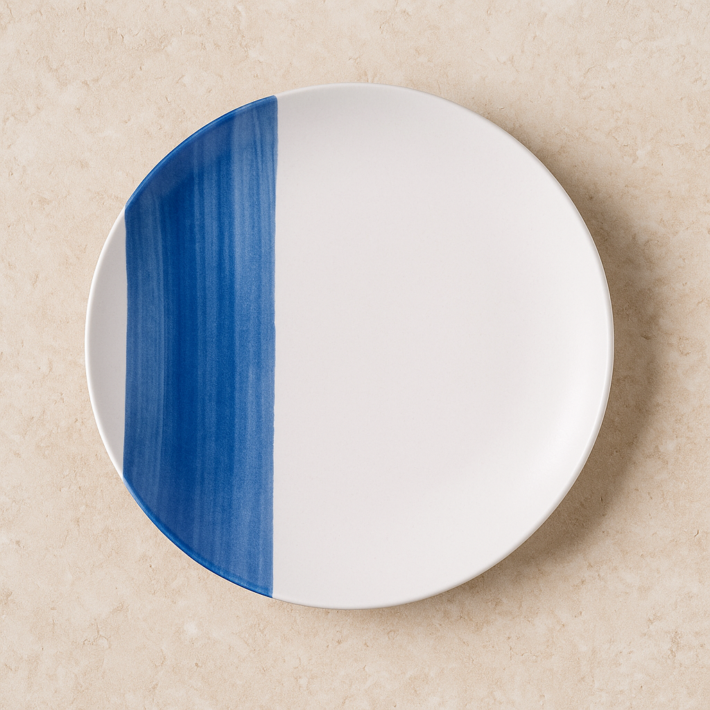 Prato Fundo de Porcelana Soho Branco 22x03 cm