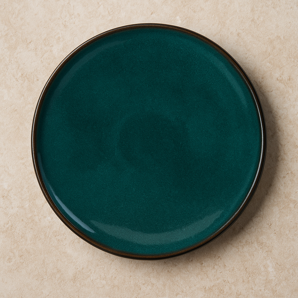Prato de Cerâmica Azul Bio Oceano 21,5 cm