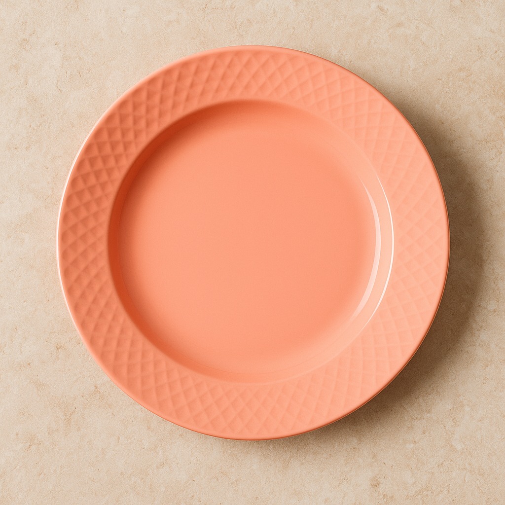 Prato de Sobremesa Botânica Rosa 19 cm