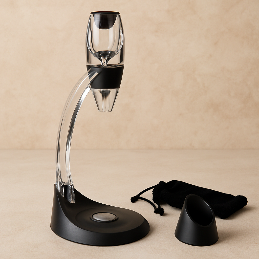 Decanter Magic Deluxe em Acrílico – Oxigenação Imediata, Sabor Intenso