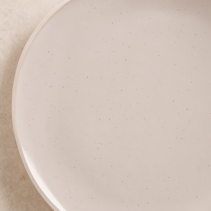 Prato Raso de Cerâmica Daily Snow Branco 25 cm