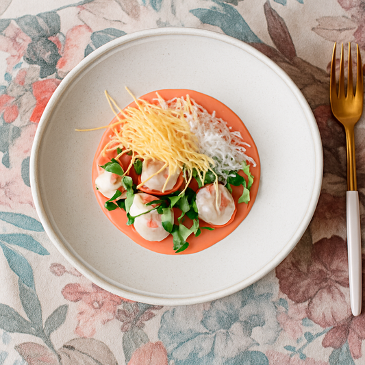 Prato Fundo Cerâmica Daily Snow Branco 21cm