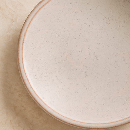 Prato Fundo Cerâmica Daily Snow Branco 21cm