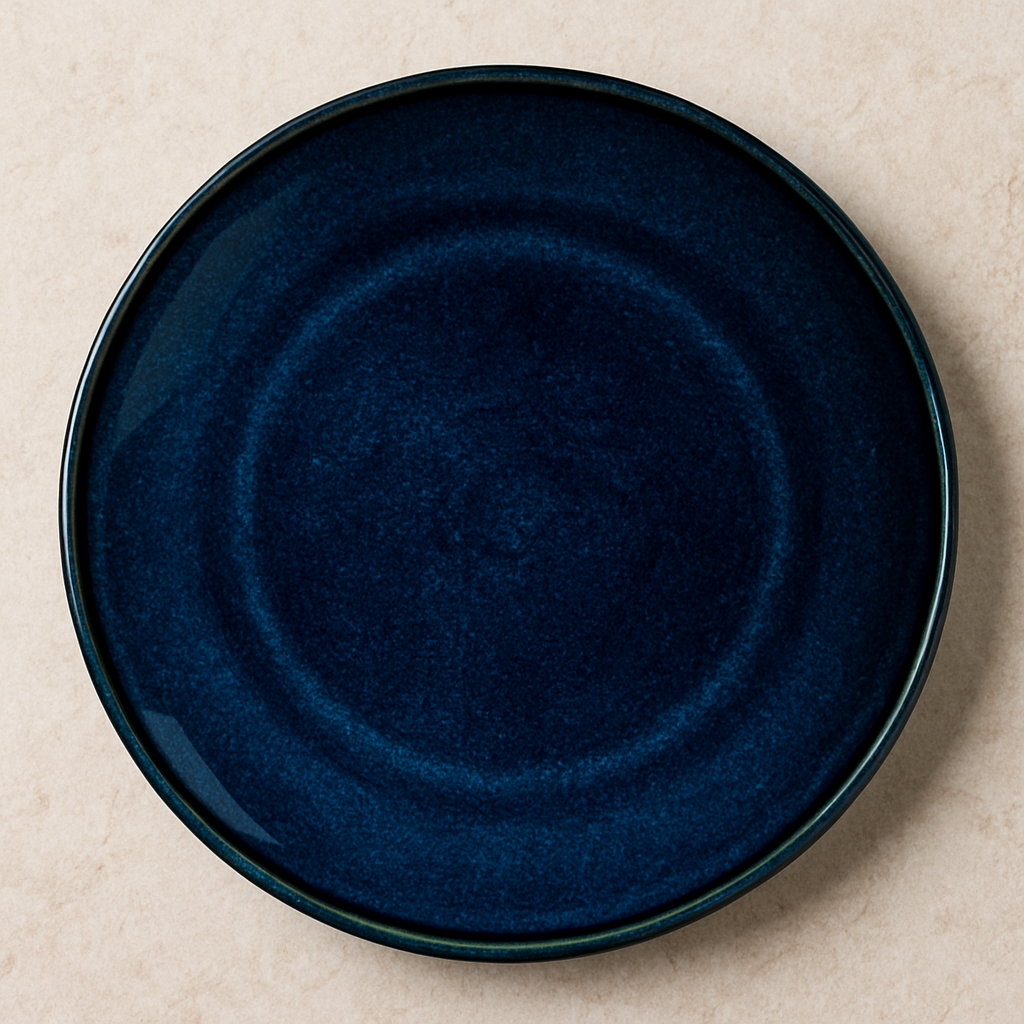 Prato de Sobremesa Cerâmica Daily Happy Azul