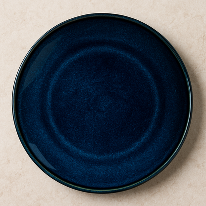 Prato de Sobremesa Cerâmica Daily Happy Azul