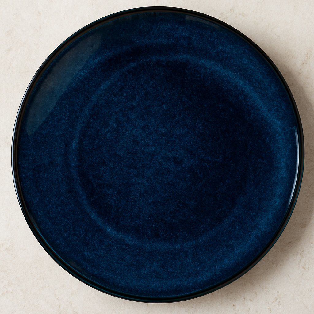 Prato de Sobremesa Cerâmica Daily Happy Azul