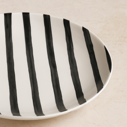 Prato de Porcelana de Sobremesa Street Branco 21 cm