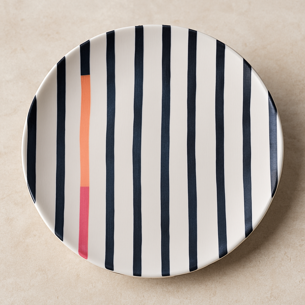 Prato de Porcelana de Sobremesa Street Branco 21 cm