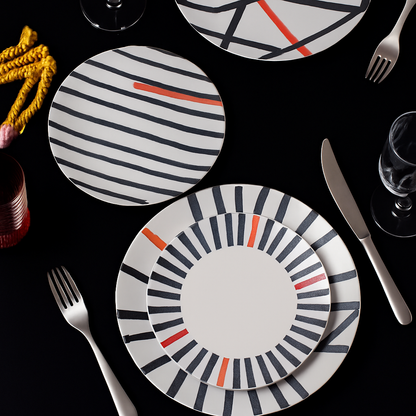 Prato de Porcelana de Sobremesa Street Branco 21 cm