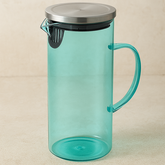 Jarra de Vidro Borossilicato Ágata Turquesa 1,8L