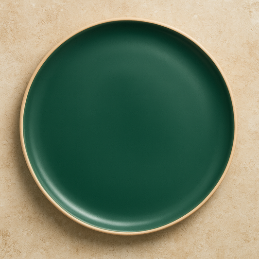 Prato Raso de Cerâmica Verde Vivant 26 cm