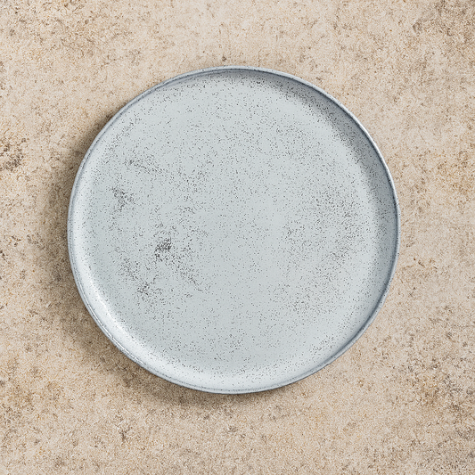 Prato de Cerâmica Raso Bio Echo Cinza 27,5 cm