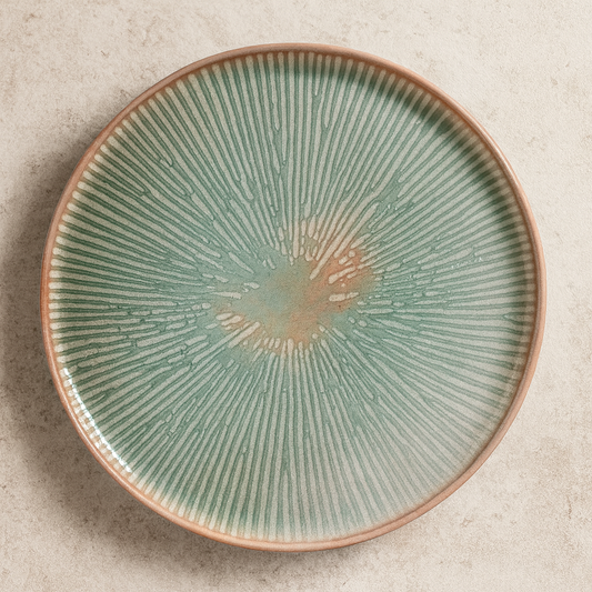 Prato de Cerâmica Raso Bio Evergreen 27,5 cm