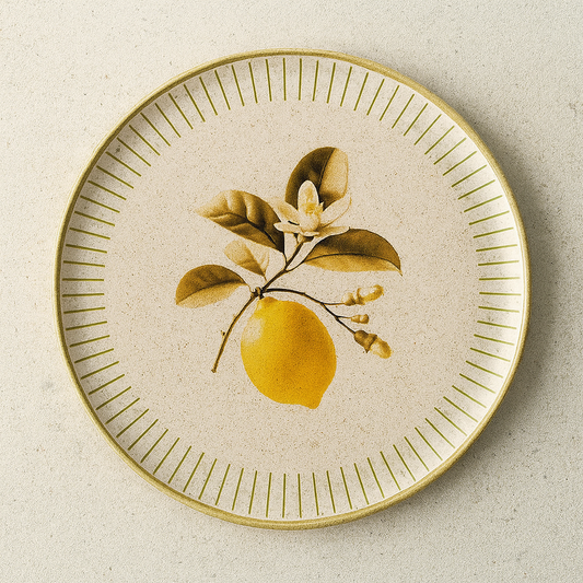 Prato de Cerâmica Raso Bio Lemon 28 cm