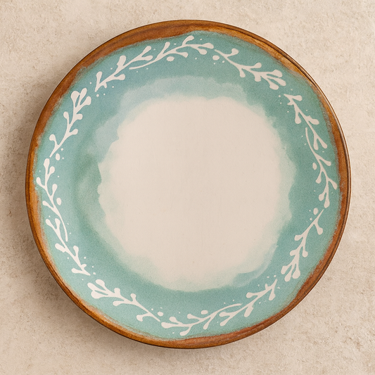 Prato de Cerâmica Raso Coup Mediterrâneo 28 cm