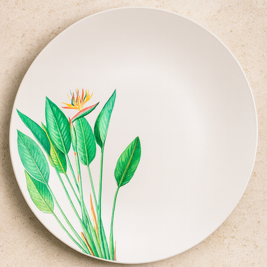 Prato de Porcelana Raso Graziela Branco 25 cm