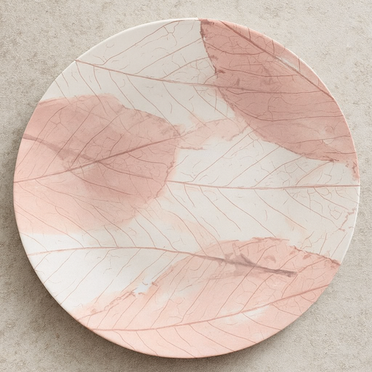 Prato de Porcelana Raso Rose 28 cm