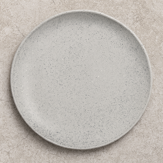 Prato de cerâmica raso Blissful Birth Azul 27 cm