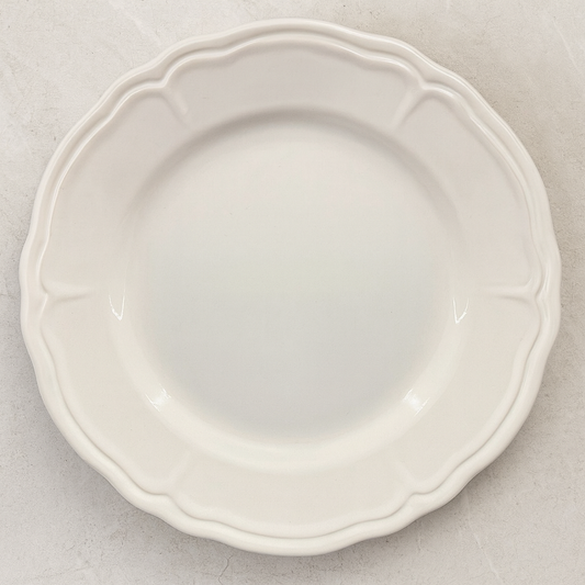 Prato de cerâmica raso Blooming branco 27 cm
