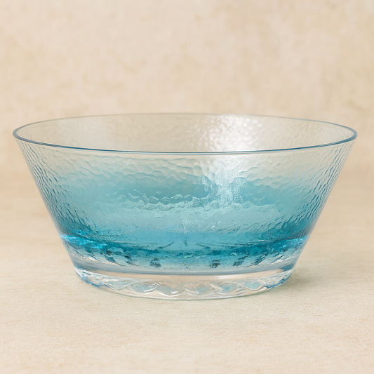 Saladeira de Acrílico Degradê Azul 25 cm