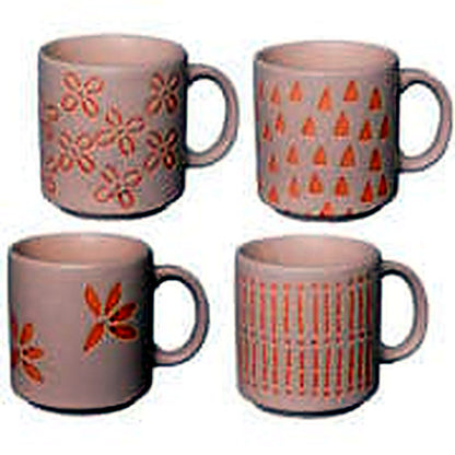 Argolas de Guardanapo Traccia Toffee 04 Peças – Dimora Mediterranea