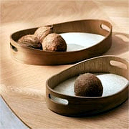 Bandeja de Bambu com Palha Retangular 48x35 cm – Dimora Mediterranea