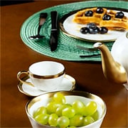 Bandeja em Inox Atina 40x28 cm – Dimora Mediterranea