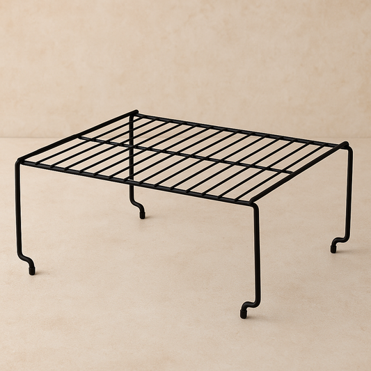 Organizador de Aço Retangular Componível – Preto Fosco 32x27 cm