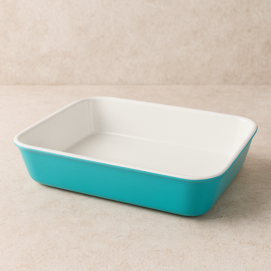 Travessa Refratária Pequena Bake Water Blue
