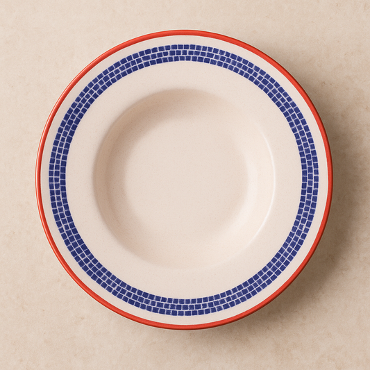 Prato de Cerâmica para Risoto Village Creme 28 cm