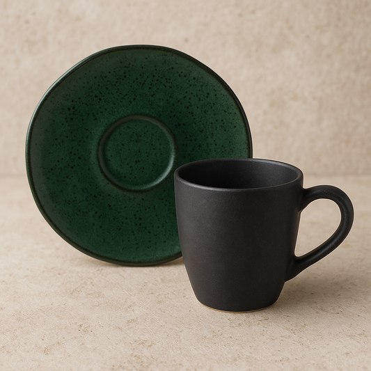 Xícara de Cerâmica Orgânica Arauco Verde 120 ml